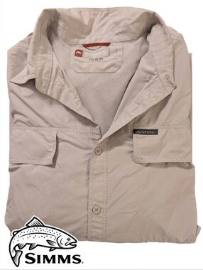 Simms Men's Guide Series Lightweight Shirt Outdoor Fishing  Hiking Size 3XL